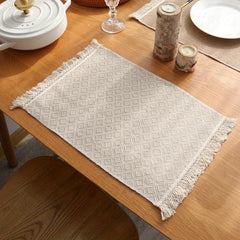 Jute Placemat With Tassel Wedding Party Dinner Table Mat