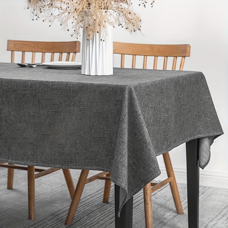 Waterproof Cotton Linen Tablecloth for Home Decor