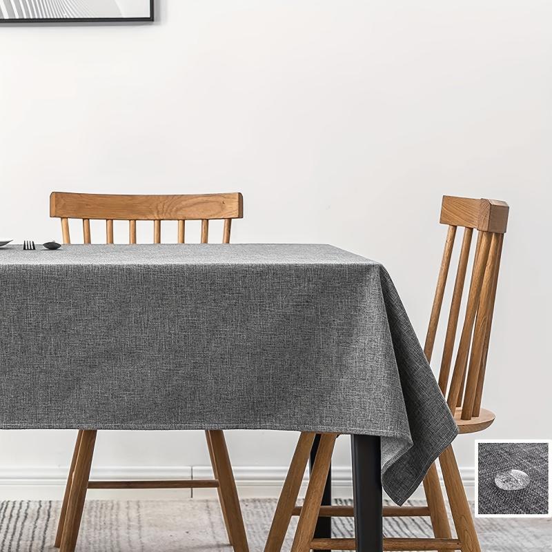 Waterproof Cotton Linen Tablecloth for Home Decor