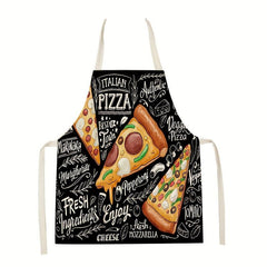 Hamburger Printed Linen Apron for Adults - Kitchen Supply