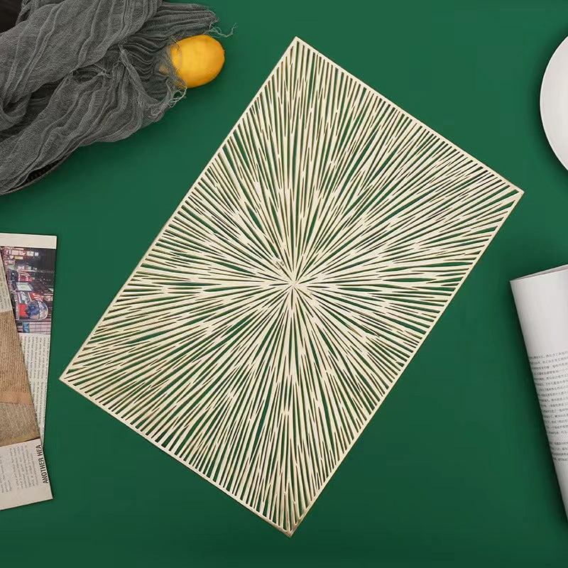Plastic Placemat Firework Square Creative Table Mat Plate Background Pad