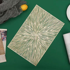 Plastic Placemat Firework Square Creative Table Mat Plate Background Pad