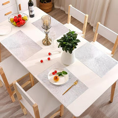 Plastic Placemat Firework Square Creative Table Mat Plate Background Pad