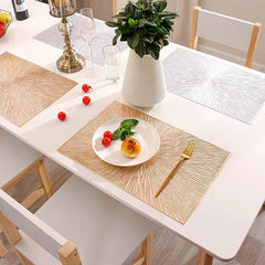 Plastic Placemat Firework Square Creative Table Mat Plate Background Pad