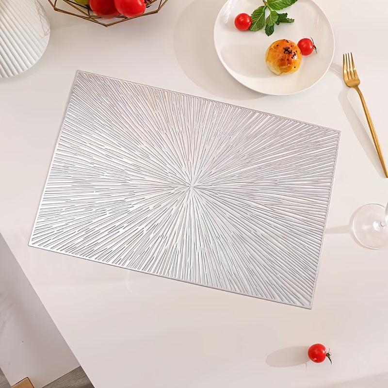 Plastic Placemat Firework Square Creative Table Mat Plate Background Pad