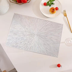 Plastic Placemat Firework Square Creative Table Mat Plate Background Pad