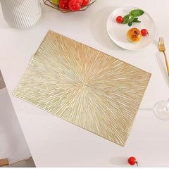 Plastic Placemat Firework Square Creative Table Mat Plate Background Pad