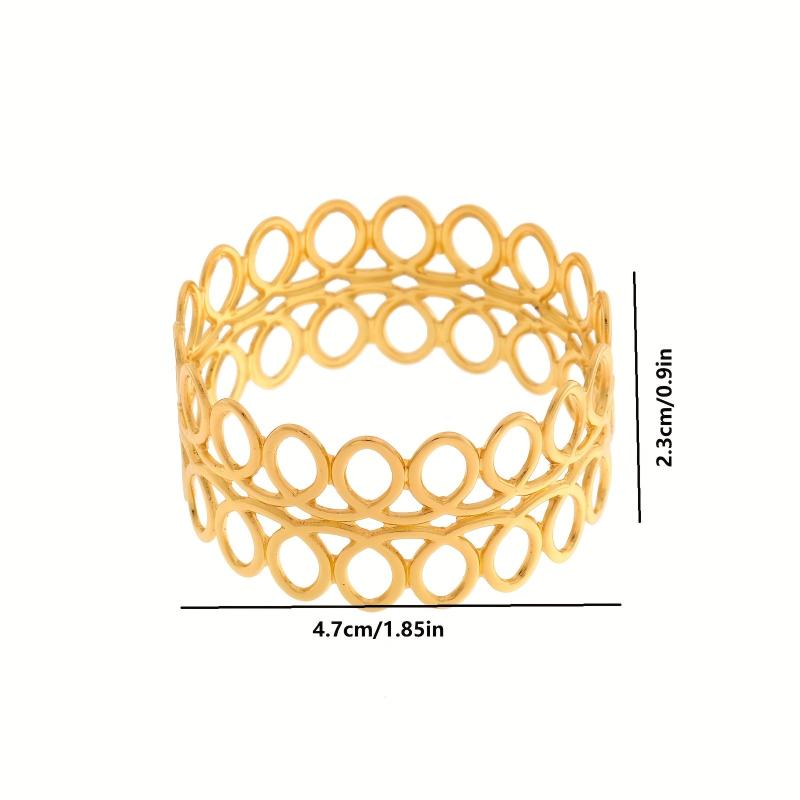 6pcs Hollow Napkin Rings for Table Decoration