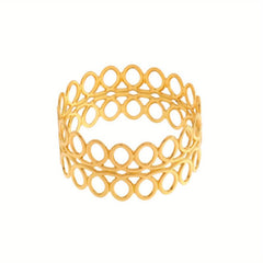 6pcs Hollow Napkin Rings for Table Decoration