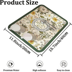 American Retro Dish Drying Mat Countertop Drainage Pad