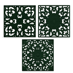 3pcs Silicone Square Mat Heat Proof Table Mat Kitchen Tableware Pad