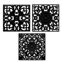 3pcs Silicone Square Mat Heat Proof Table Mat Kitchen Tableware Pad
