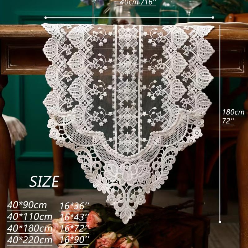Bohemian Style Embroidered Table Runner for Dining Table