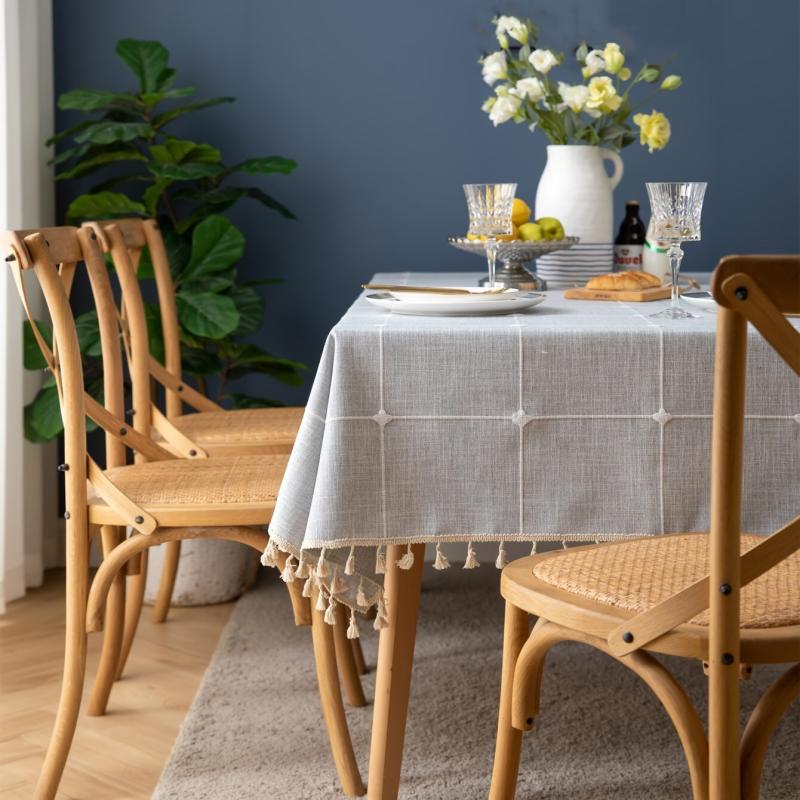 Farmhouse Rectangular Tablecloth for Dining Picnic Buffet Holiday Dinner