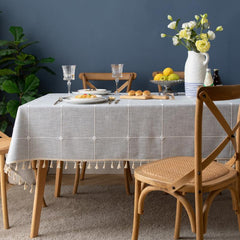 Farmhouse Rectangular Tablecloth for Dining Picnic Buffet Holiday Dinner