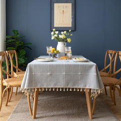 Farmhouse Rectangular Tablecloth for Dining Picnic Buffet Holiday Dinner