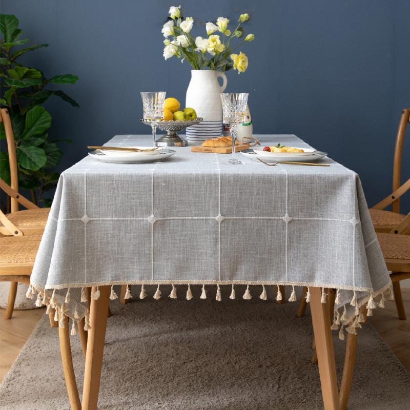 Farmhouse Rectangular Tablecloth for Dining Picnic Buffet Holiday Dinner