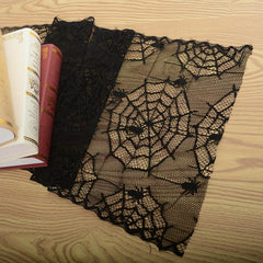 Halloween Lace Table Runner Ghost Decoration Dark Style
