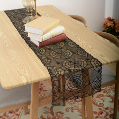 Halloween Lace Table Runner Ghost Decoration Dark Style