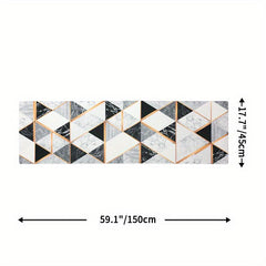 1PC Leather Kitchen Rug Cushioned Anti Fatigue Mat Non Slip Standing Memory Foam