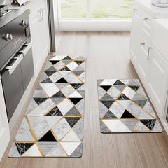 1PC Leather Kitchen Rug Cushioned Anti Fatigue Mat Non Slip Standing Memory Foam