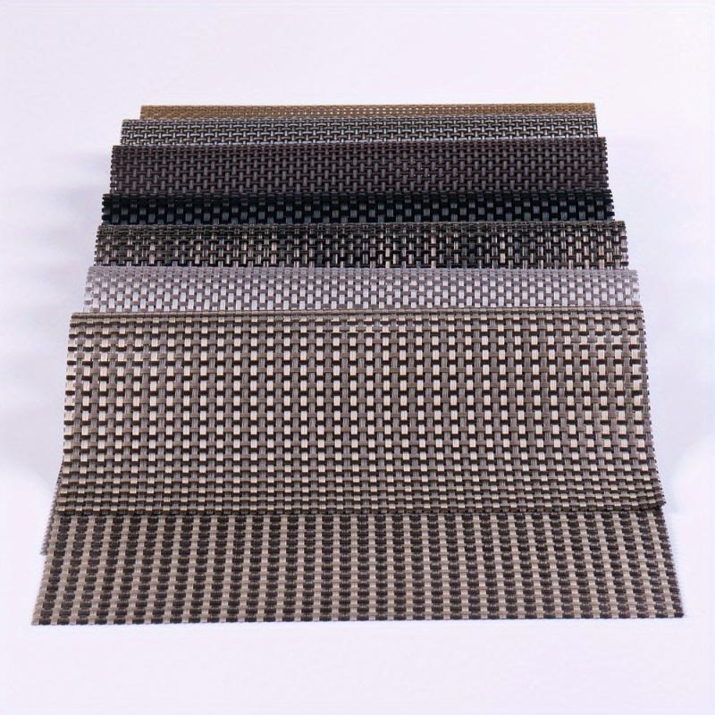 Set of 6 Woven Placemats, Anti-fouling Table Mats, Heat Insulation Pads