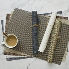 Set of 6 Woven Placemats, Anti-fouling Table Mats, Heat Insulation Pads
