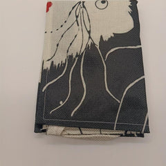 Cat Printed Linen Apron Adjustable & Stain Resistant Halter Apron