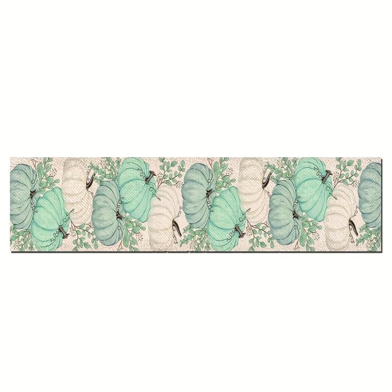 Thanksgiving Theme Polyester Table Runner Autumn Pumpkin Pattern