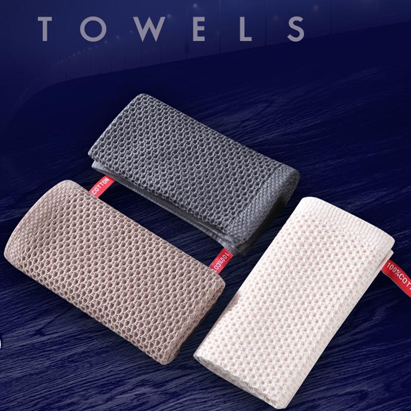 6pcs Dish Cloths Honeycomb Waffle Checkered Absorbent Rags