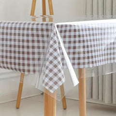 Clear Vinyl Tablecloth Protector Table Cloth Square Waterproof