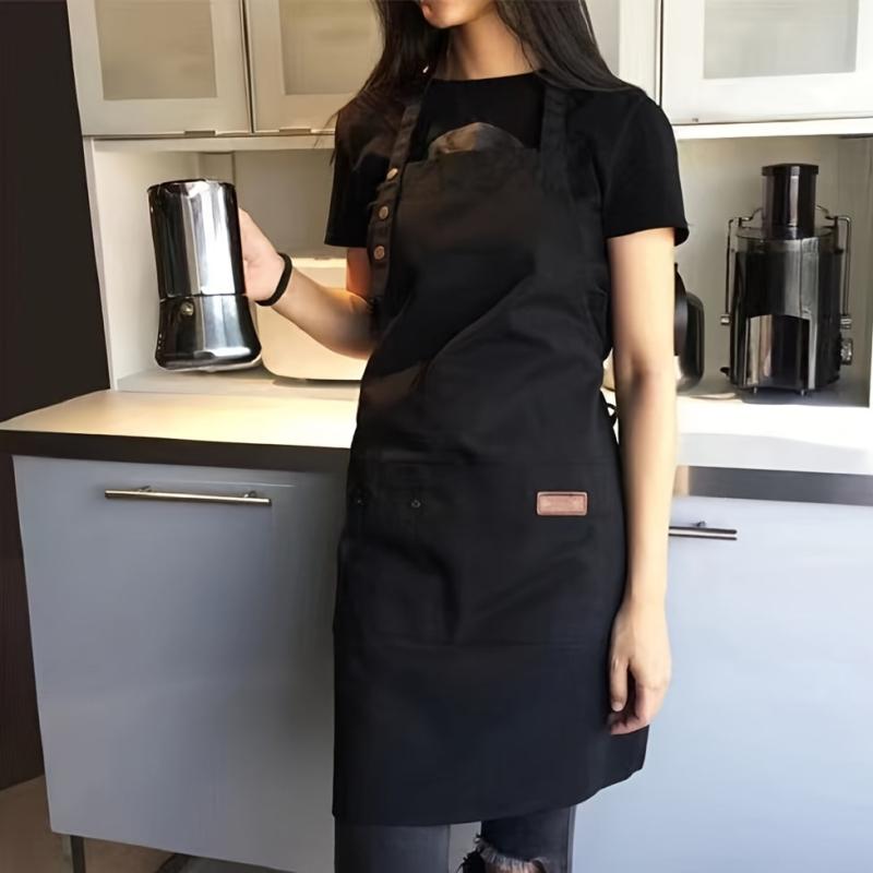 Waterproof Kitchen Halter Apron with Big Pocket