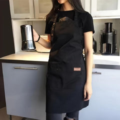 Waterproof Kitchen Halter Apron with Big Pocket