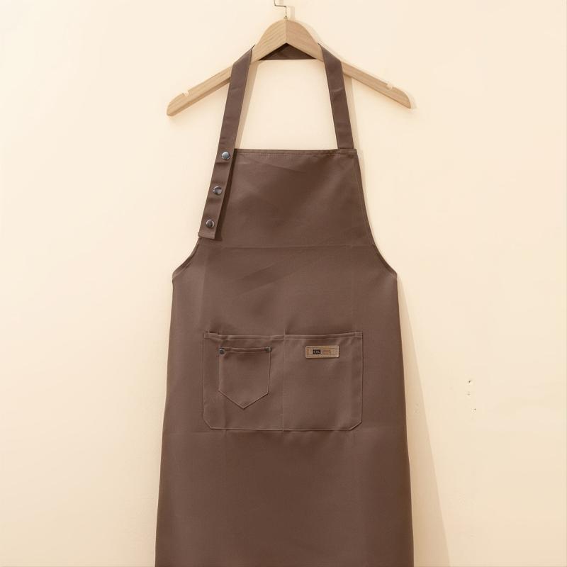 Waterproof Kitchen Halter Apron with Big Pocket