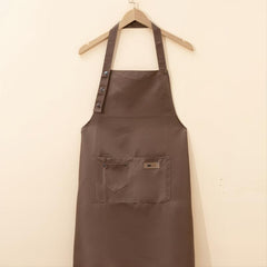Waterproof Kitchen Halter Apron with Big Pocket