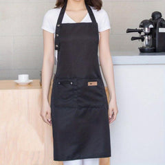 Waterproof Kitchen Halter Apron with Big Pocket