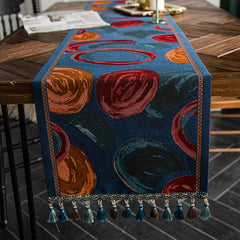 Colorful Balloon Pattern Polyester Table Runner