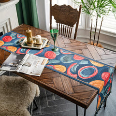 Colorful Balloon Pattern Polyester Table Runner