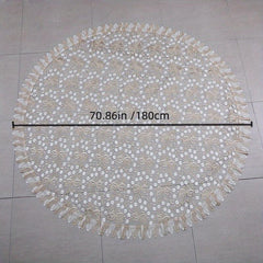 Vintage Lace Embroidered Tablecloth for Weddings and Parties