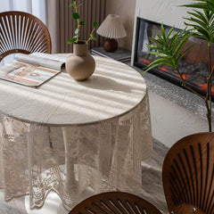 Bohemian Round Tablecloth for Party Picnic Dinner Home Decor