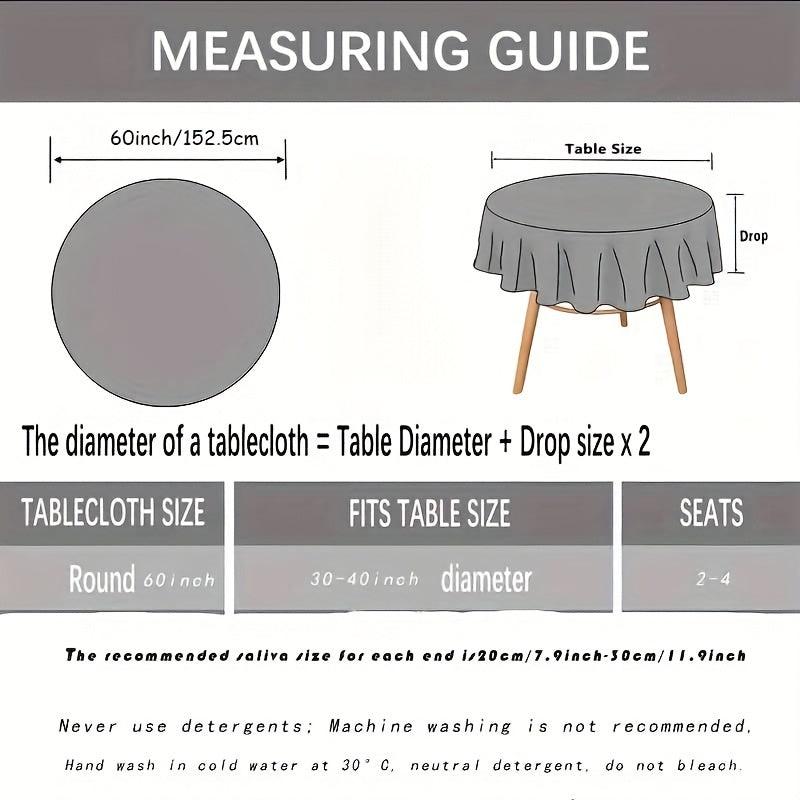 Bohemian Round Tablecloth for Party Picnic Dinner Home Decor