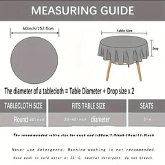 Bohemian Round Tablecloth for Party Picnic Dinner Home Decor
