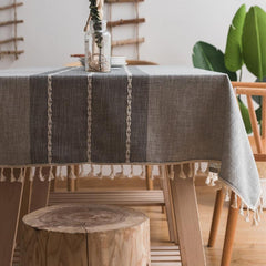 Boho Fringe Tablecloth for Dining Kitchen Parties Buffet