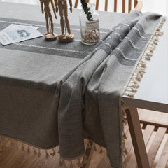 Boho Fringe Tablecloth for Dining Kitchen Parties Buffet