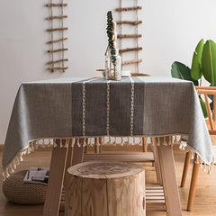 Boho Fringe Tablecloth for Dining Kitchen Parties Buffet