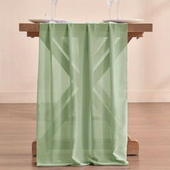 Boho Style Sheer Chiffon Table Runner for Wedding Reception