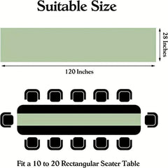 Boho Style Sheer Chiffon Table Runner for Wedding Reception