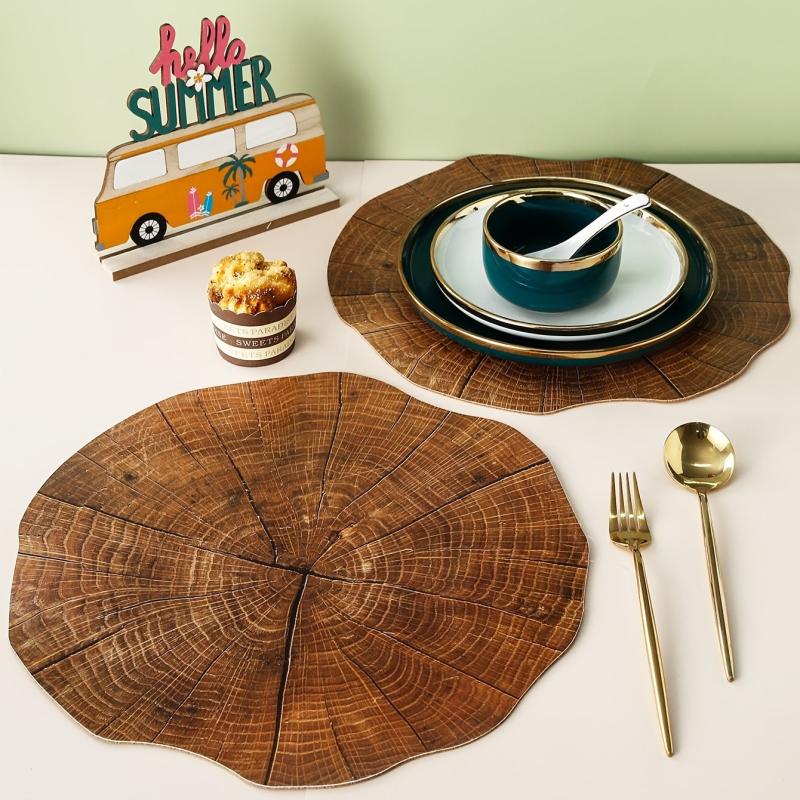 Round Tree Stake Placemat, Waterproof Non-slip Heat Insulation Mat