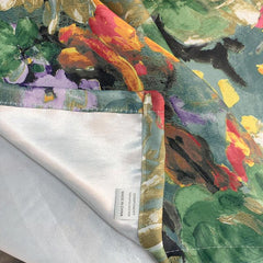 Vintage Flower Tablecloth Stain Resistant Waterproof Washable