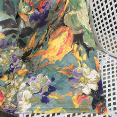 Vintage Flower Tablecloth Stain Resistant Waterproof Washable